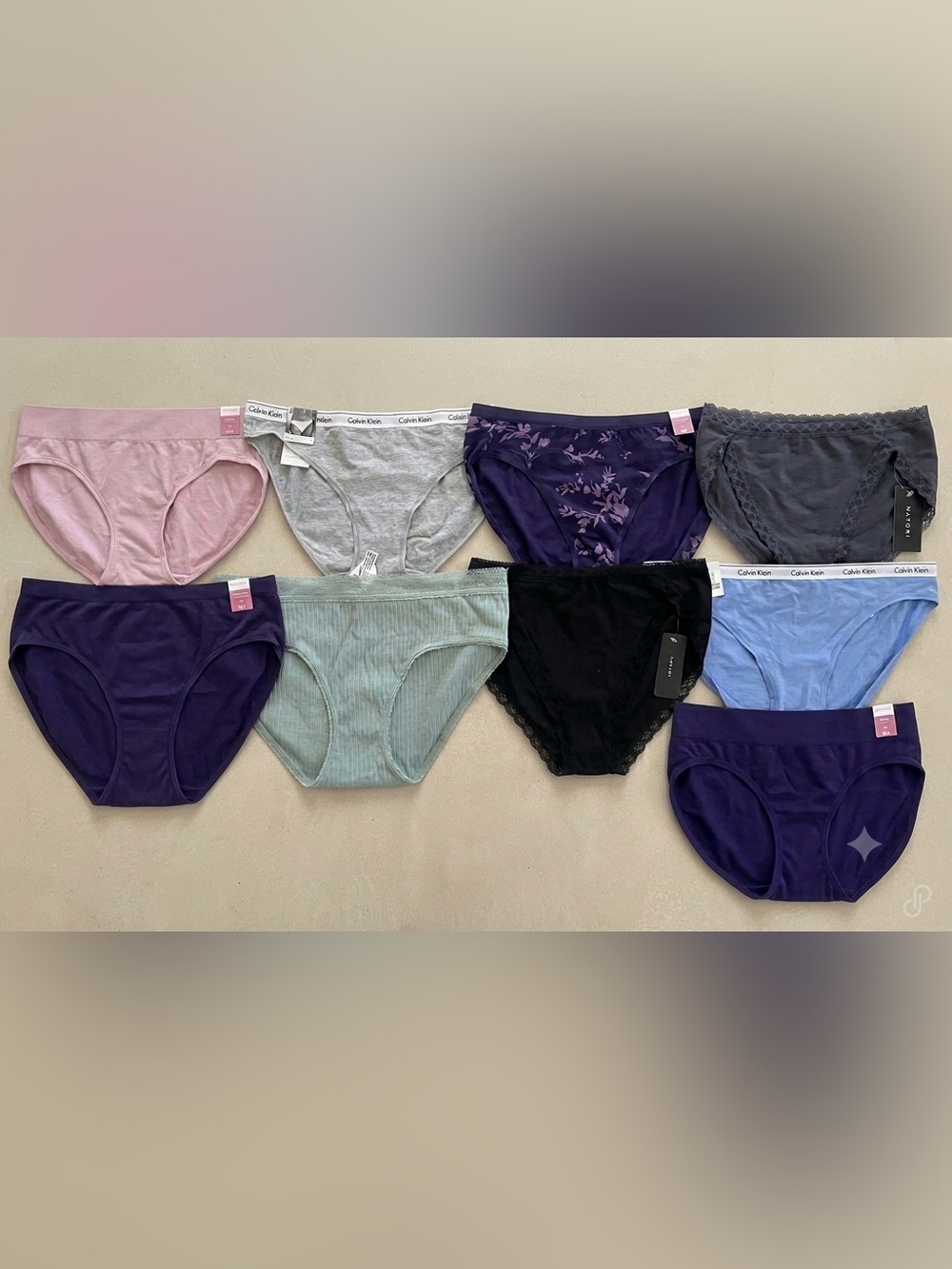 Victoria’s Secret Calvin Klein Auden panties Bikini Briefs VS LARGE lot bundle - Picture 2 of 4